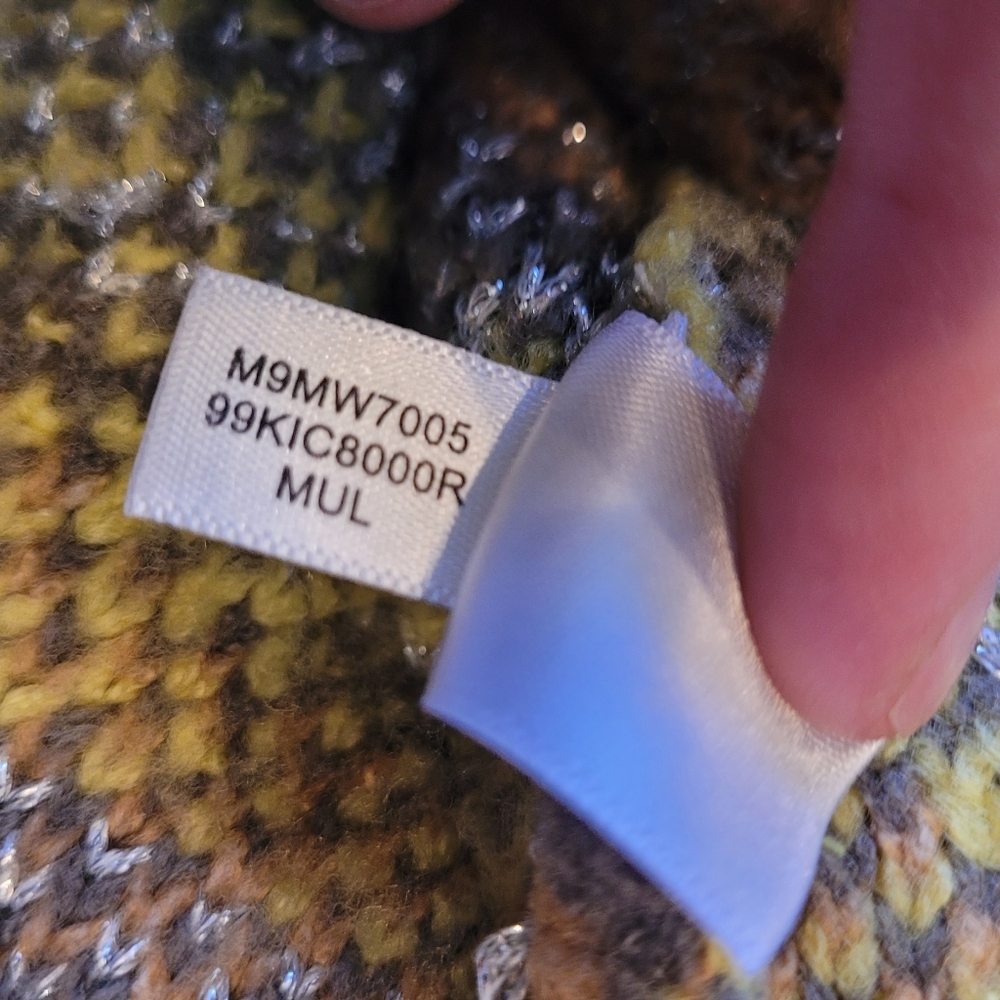 Marc New York Fair Isle Yellow and Metallic Sweater - Picture 5 of 6